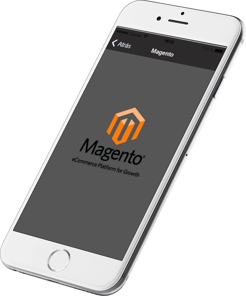 Función Conexión con Magento  en su aplicación movil para ios y android