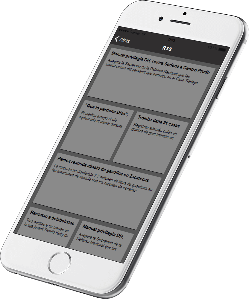 Función RSS Feed en su aplicación movil para ios y android